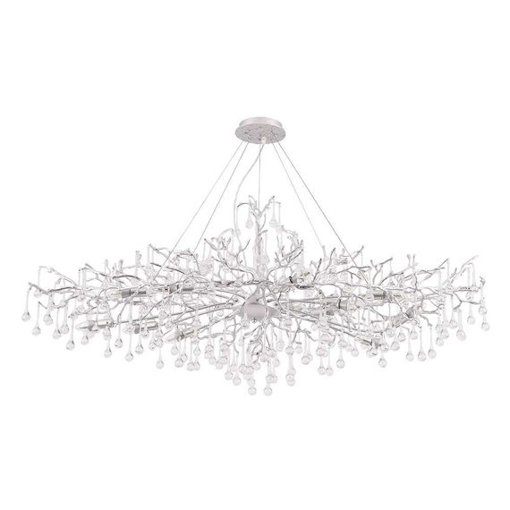 Люстра Crystal Lux REINA V2 SP12 L1500 SILVER PATINA