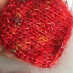 Italy Stock . Хлопок, мохер, п/а 400м/100гр, моточек-36гр. Красный MP