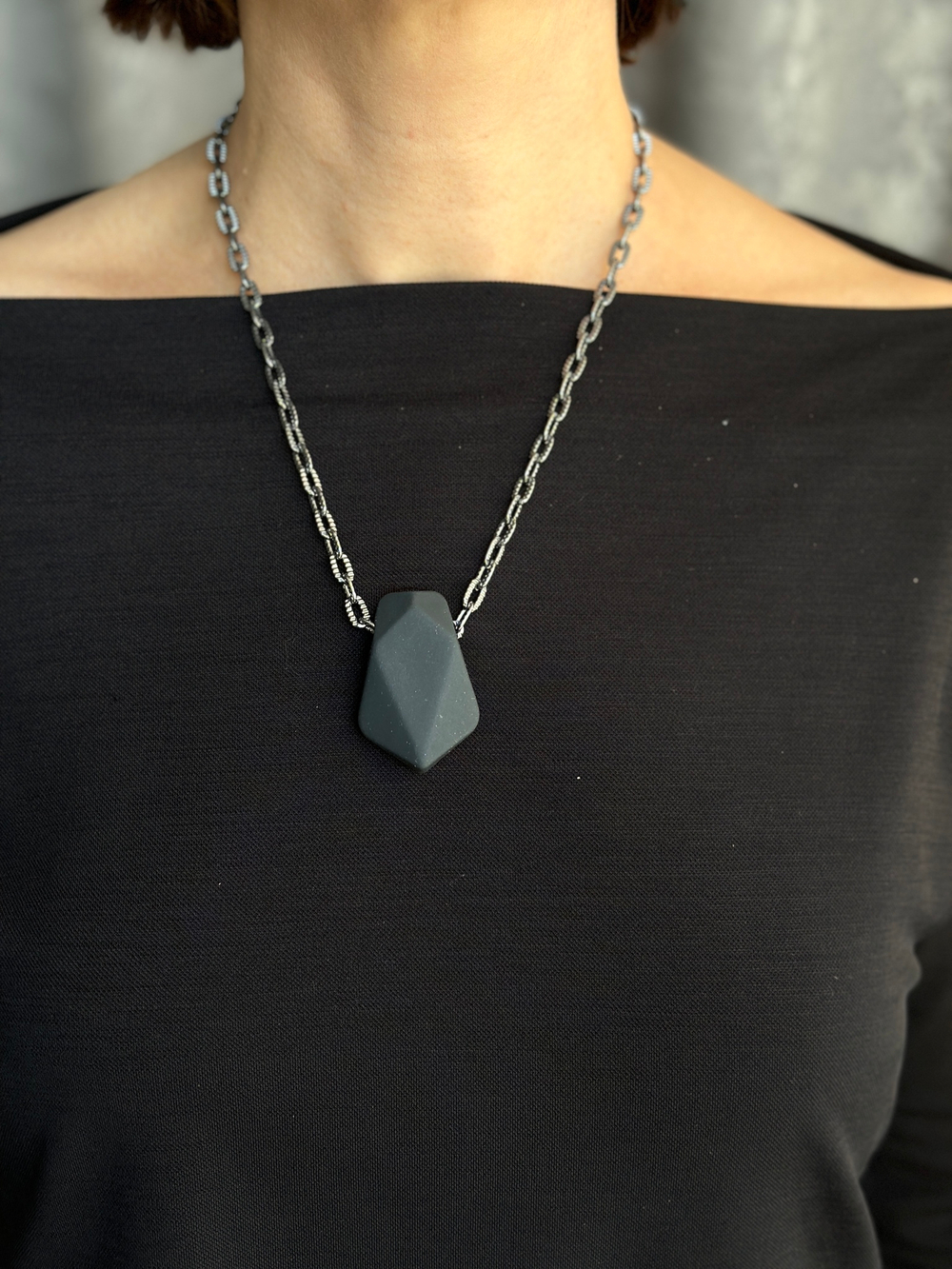 HMG 1296 Black Колье  арт.0699