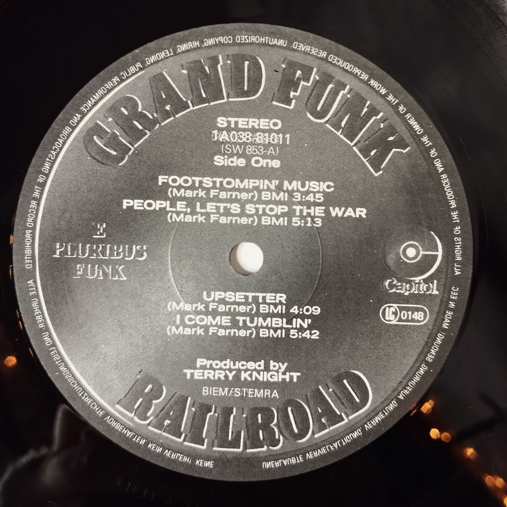 Винтажная виниловая пластинка LP Grand Funk Railroad E Pluribus Funk (Holland 1982)