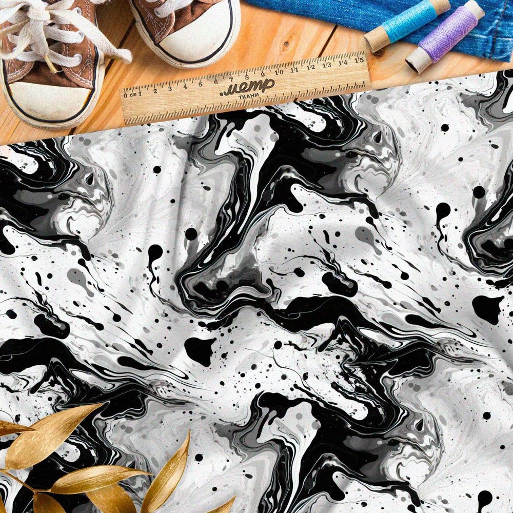 Ткань премиум габардин призрачные отражения