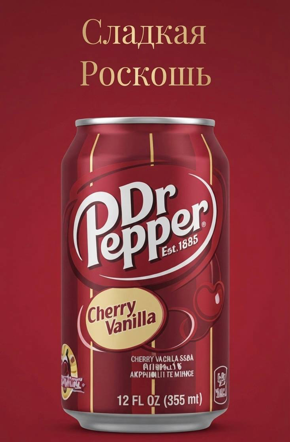Напиток Dr.Pepper газированный США вишня ваниль ￼