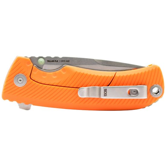 Нож складной SOG Tellus FLK 14-06-03-43 с клинком из стали 440C (Cryo Term), рукоять GRN