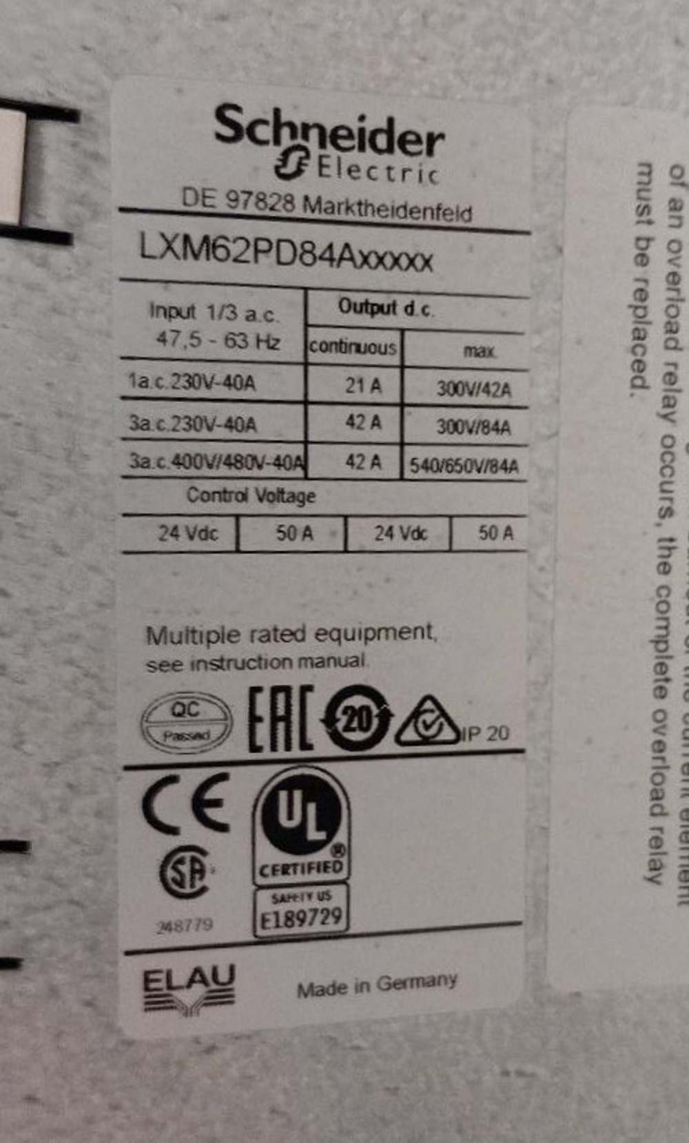 S.E. PacDrive LXM62PD84Axxxxx б/у