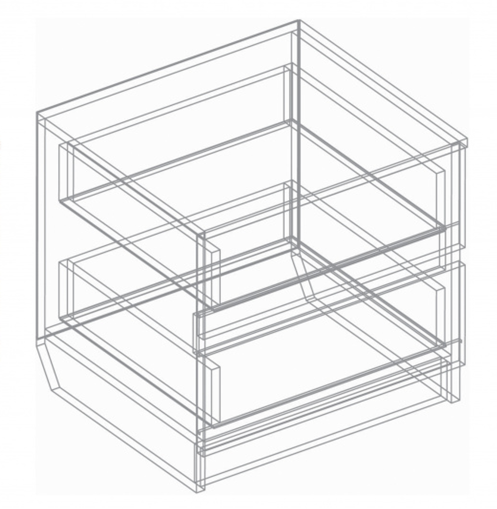 Тумба прикроватная "Трио" (пикар/бетон пайн темный)