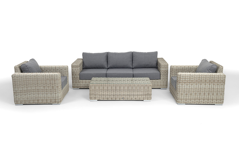 "Боно" лаунж-зона из искусственного ротанга, цвет бежевый