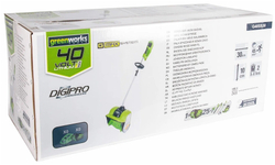 Снегоуборщик-снеголопата GREENWORKS GD40SS 40В,б/щ,30 см,1хАКБ 4 А.ч и ЗУ (2600807///)