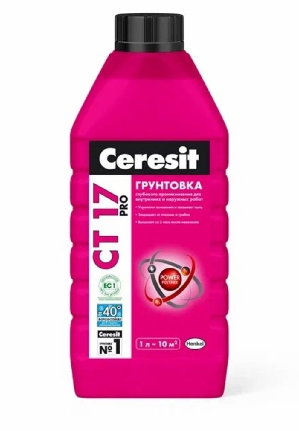 Грунтовка Ceresit CT 17 PRO глубокого проникновения, 1 л