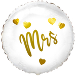 Шар Фольгированный MRS Миссис (Белый)