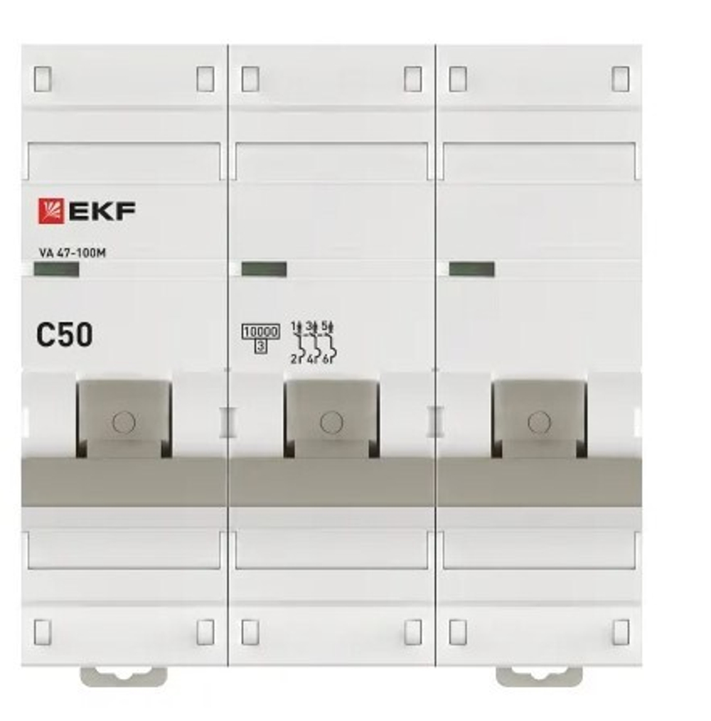 Автоматический выключатель  EKF mcb47100m-3-50C-pro