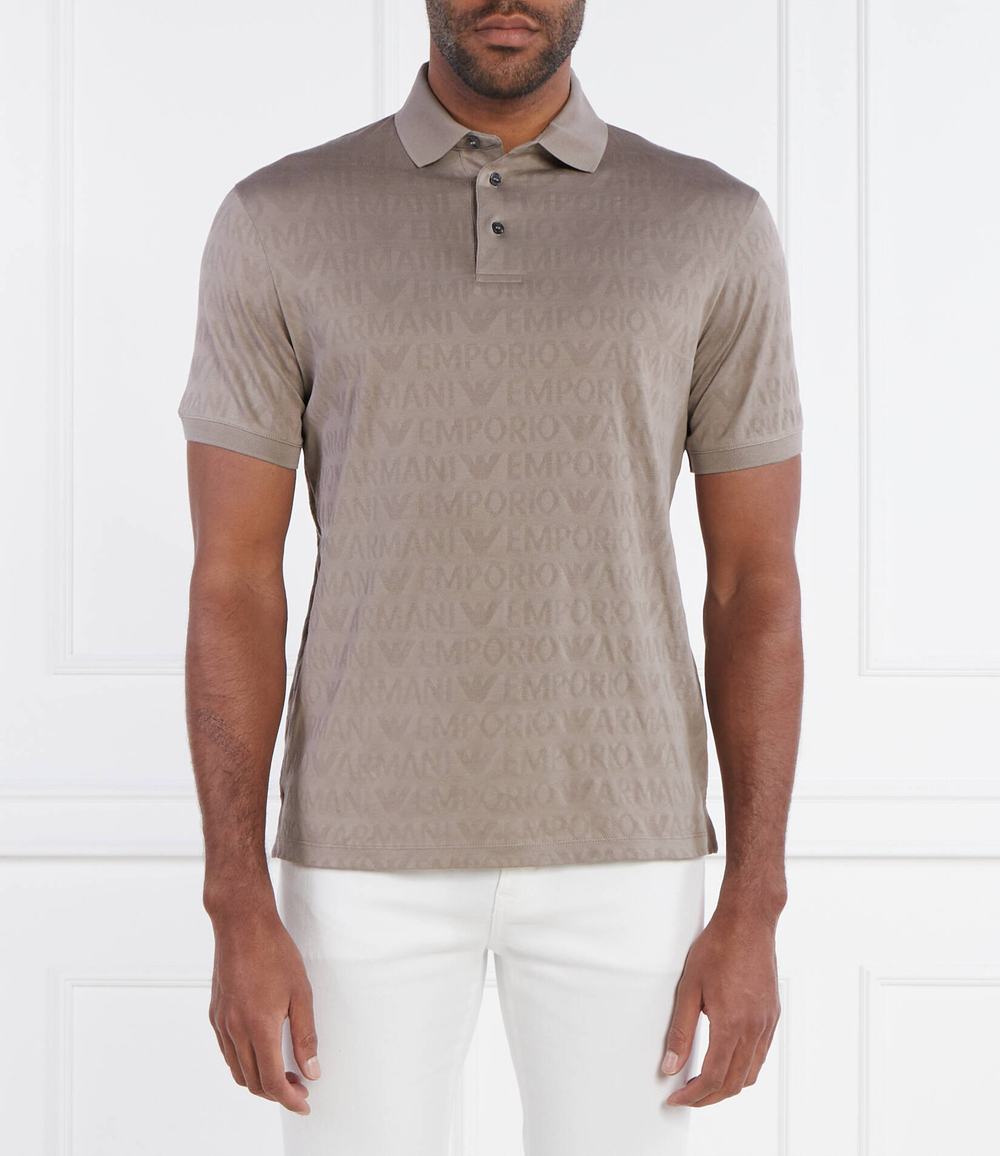 Поло Emporio Armani - бежевый(3D1FM8 1JORZ)