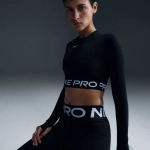 FV5484-010 Футболка тренировочная Nike Pro Dri-fit 365 Crop Ls W
