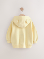 Толстовка с капюшоном на молнии для девочки Next AD3-961, Светло-желтый