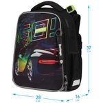 Ранец Berlingo Expert Go fast 37х28х16см, 2 отд., с анатомической спинкой