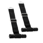 Черно-серебристые фиксаторы 23см для рук на дверь ToyFa Anonymo 310702