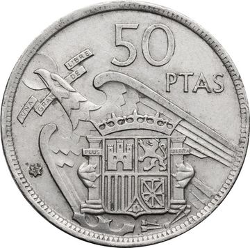 50 песет 1957 Испания