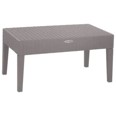 Столик журнальный прямоугольный RATTAN OLA DOM серый 920х450мм