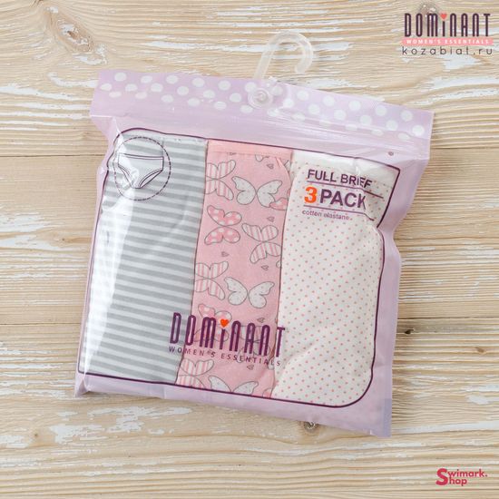 Трусики женские DOMINANT 55000-246, FULL BRIEF, 3 шт. в уп.