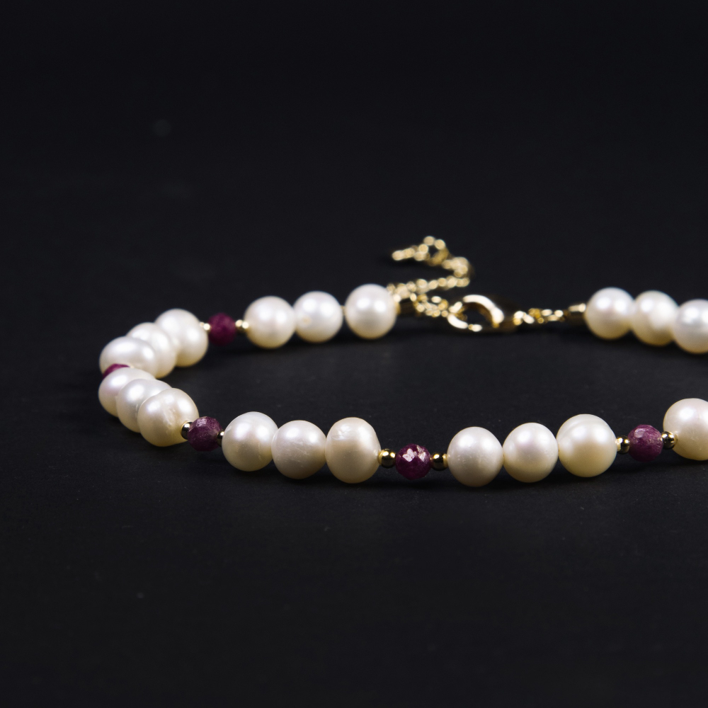 Браслет на ногу Art Nouveau RED