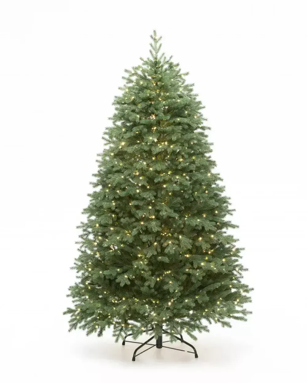 Елка с гирляндой «Русская» (Литая хвоя) 240 см / 2,4 м