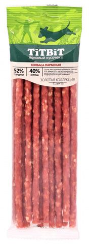 Titbit лакомство для собак колбаса пармская 80г