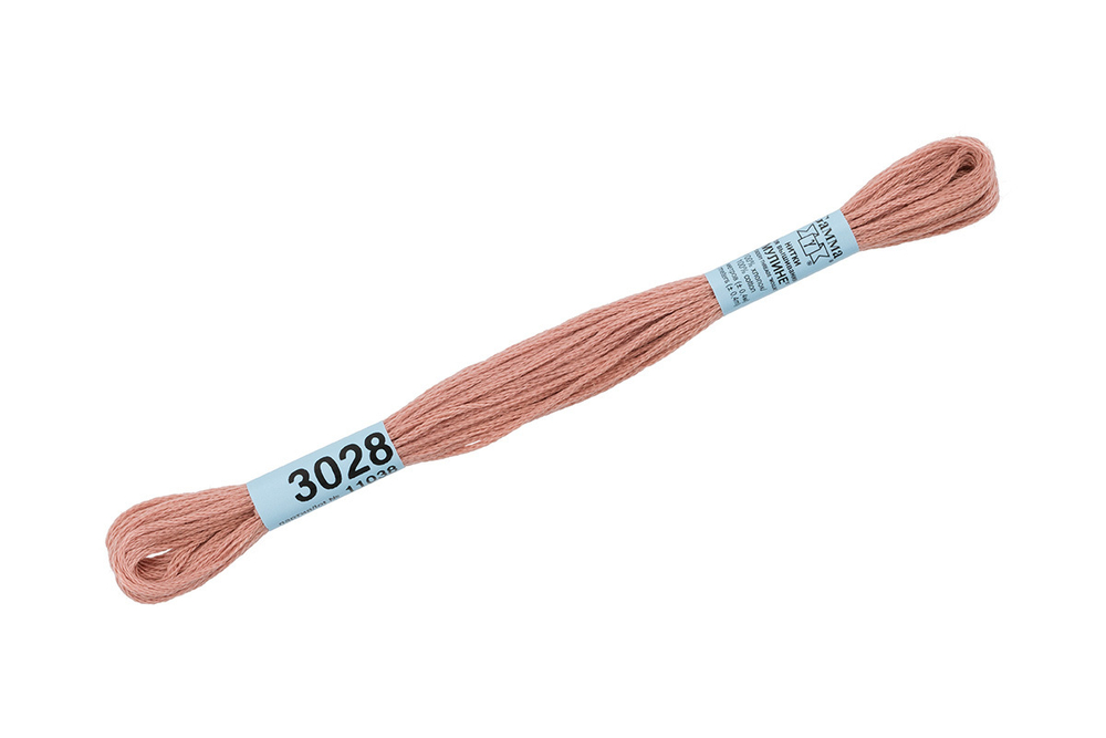 Мулине "Gamma", 100% хлопок, 8 м, №3028