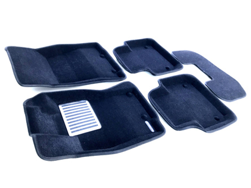 Коврики салона для JAGUAR XJ (2014-) Euromat 3D Lux черные. Арт. EM3D-002754