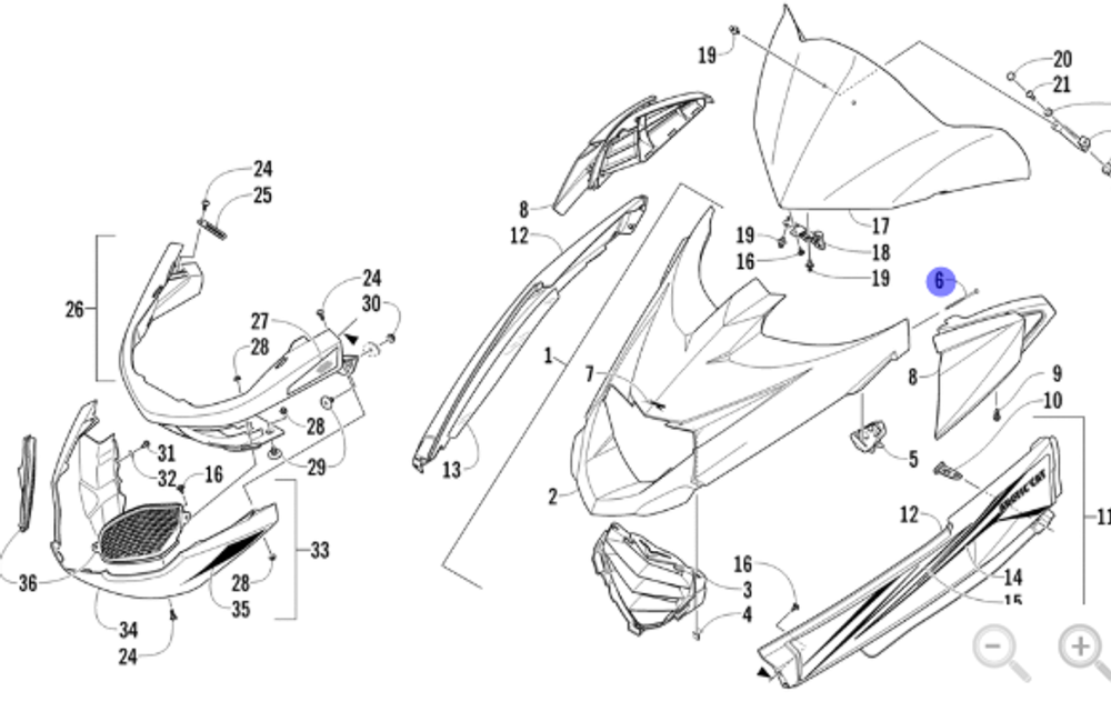 Зажим для снегоходов 1623-810