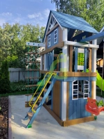 Детская площадка Шато 2 с трубой (Домик) мод.1