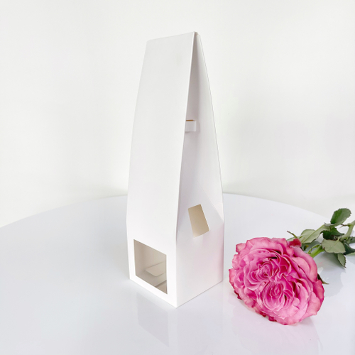 Коробка белая для диффузора с окошком