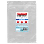 Пакеты дой-пак с замком ZIP LOCK, прозрачные, 180х260 + 40 мм, КОМПЛЕКТ 100 штук, 70 мкм, BRAUBERG, 700699