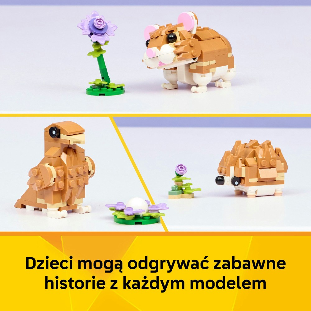 LEGO Creator - Милый хомяк с цветком 3в1 31376
