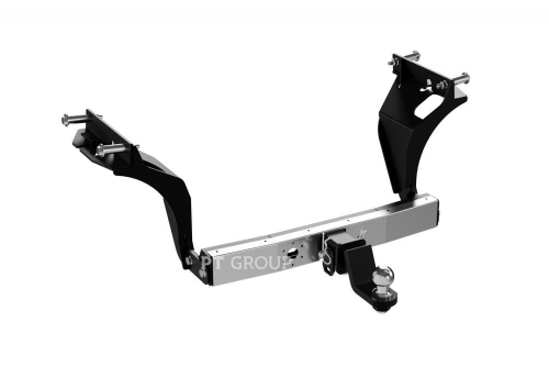 Фаркоп с нержавеющей накладкой на Renault Duster 2016-2020 без подрезки бампера(без электрики) арт.RDU-16-991124.00