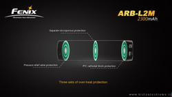 Аккумулятор Fenix 18650 PCB 2300 mAh c защитой ARB-L2