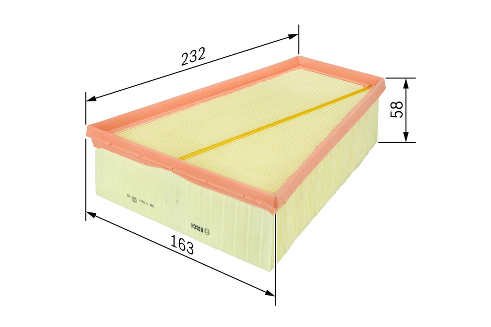 BOSCH - F026400126-BOC - Air Filter - Povrat artikla narucenog iz Njemacke nije moguc.
