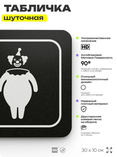 Табличка прикол на дверь для офиса "Генеральный Директор", шуточная в комнату, смешная в кабинет, прикольная для дома, юмор для коллеги, 30х10 см, Айдентика Технолоджи