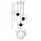 Подвесная светодиодная люстра Maytoni Drop MOD273PL-L33CH3K