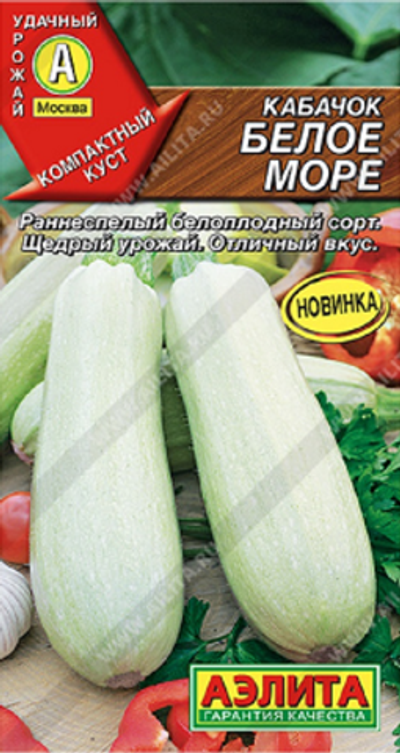 Кабачок белоплодный Белое море