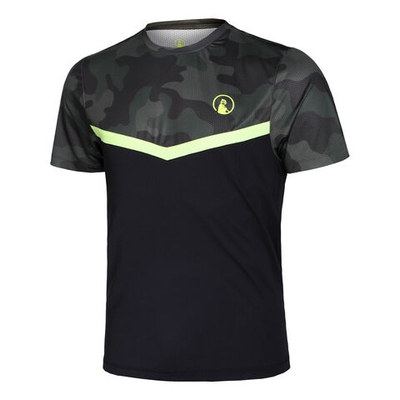 Мужское теннисное поло Quiet Please Camou Receiver Men - Black, Khaki