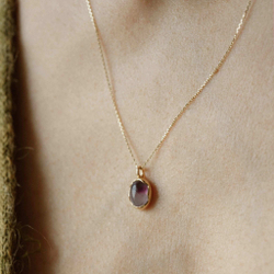 колье с аметистом