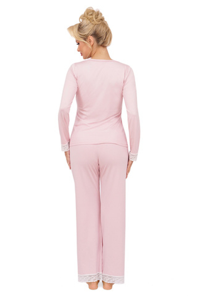Simply long pyjamas Powder Pink Donna