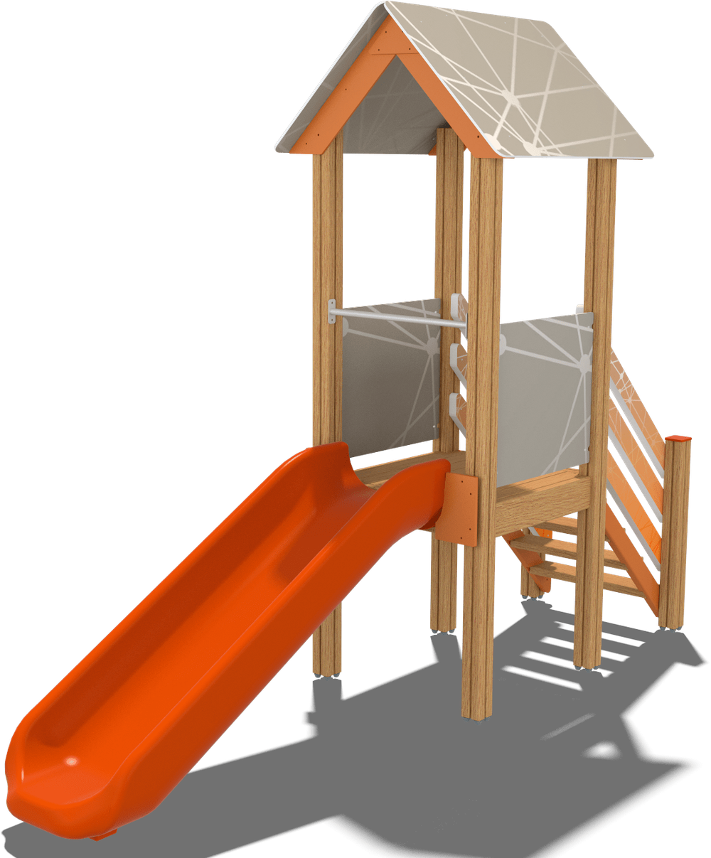 Детский городок Тверь (стойки дуб, паттерн Vector)