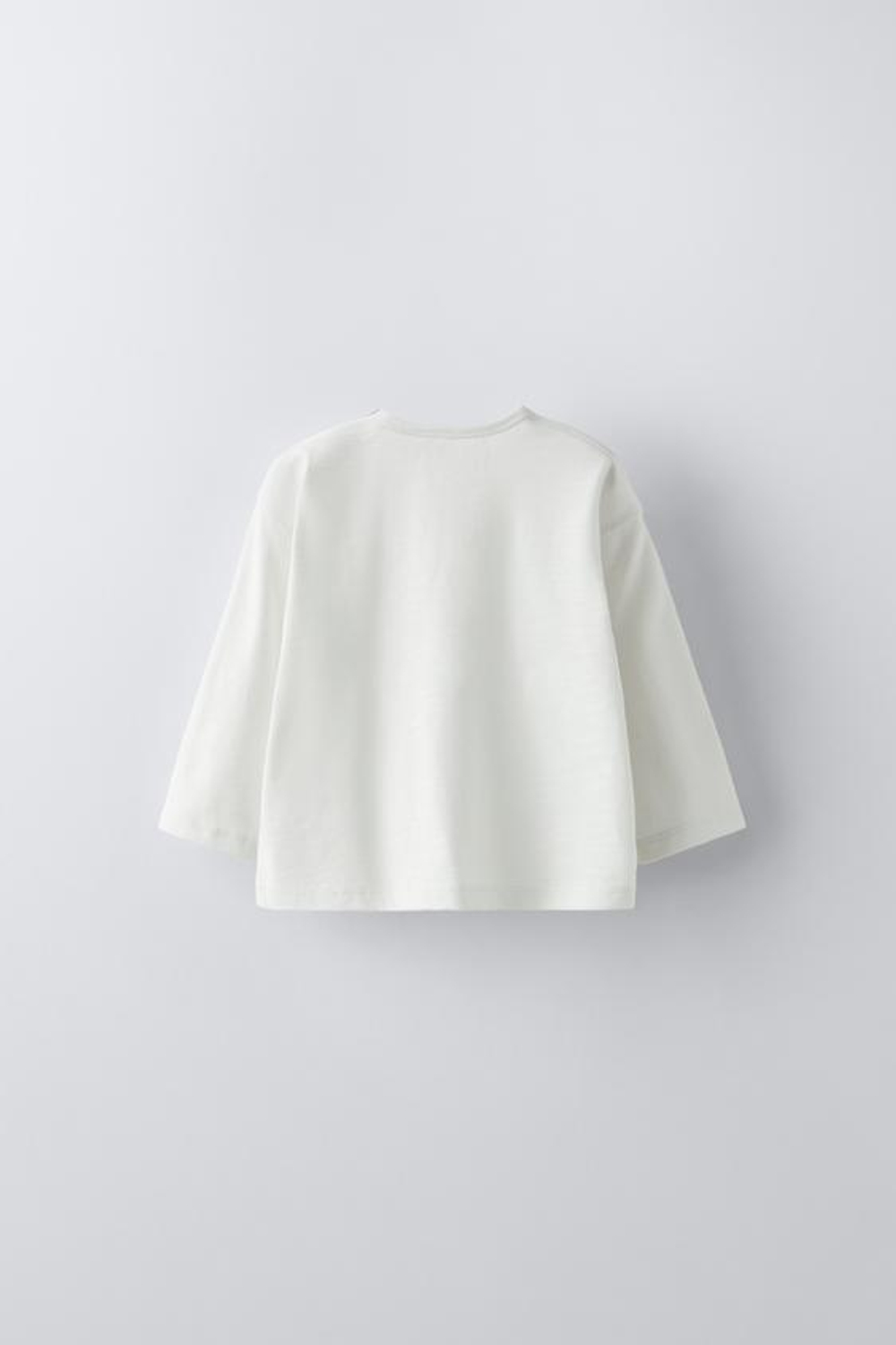 ZARA БАЗОВАЯ ФУТБОЛКА, ЦВЕТ ЛЬДА