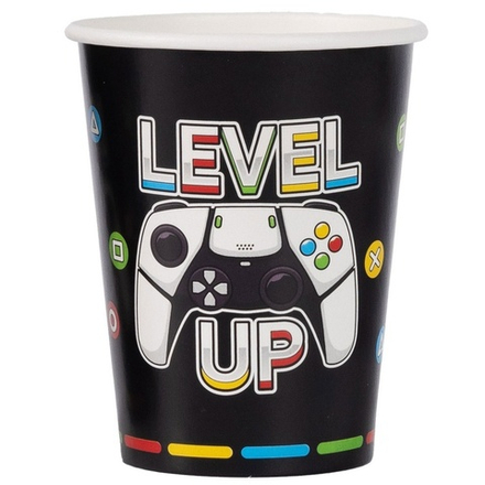 Стаканы бумажные «LEVEL UP. Геймер», 250 мл, 6 шт