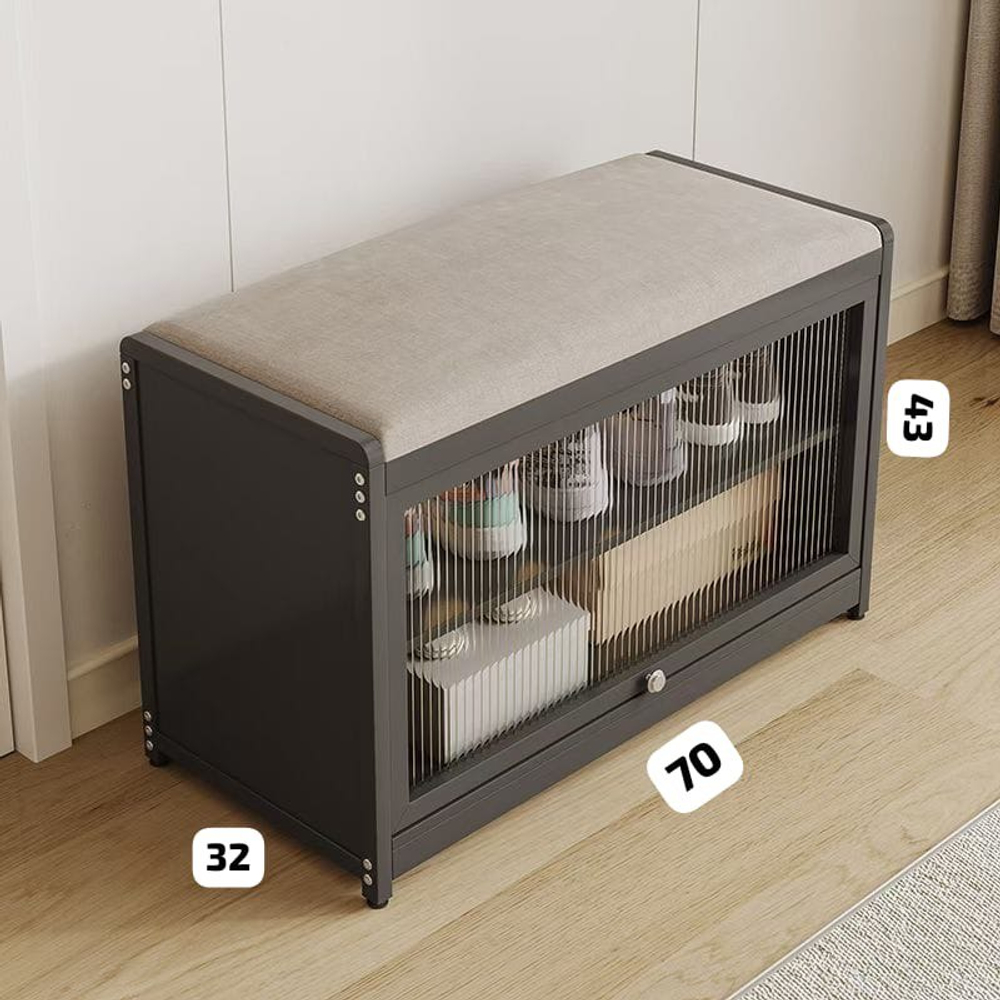 Обувница-скамейка с мягким сиденьем