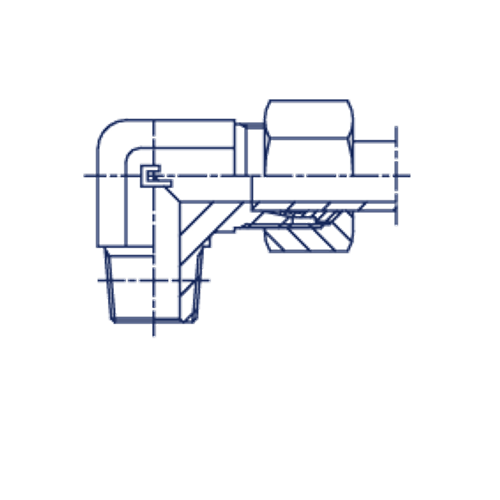 Штуцер FC90 DL08 NPT 3/8 (в сборе, B4)
