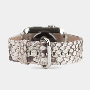 Ремешок для Apple Watch 42/44mm Classic из кожи питона серого цвета