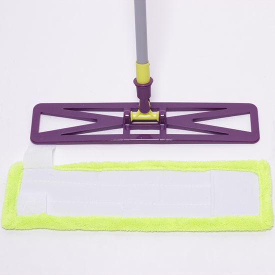 Полотер с основанием 40х10 см, насадкой из микрофибры и телескопической рукояткой 78-128 см Valsar