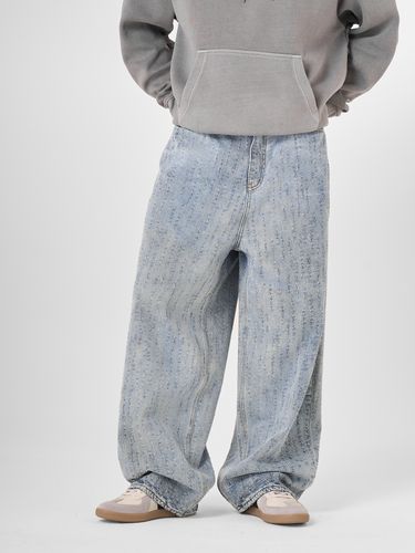 Голубые фактурные джинсы CITY