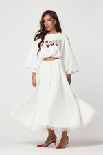 Свитшот «MD rouge» white